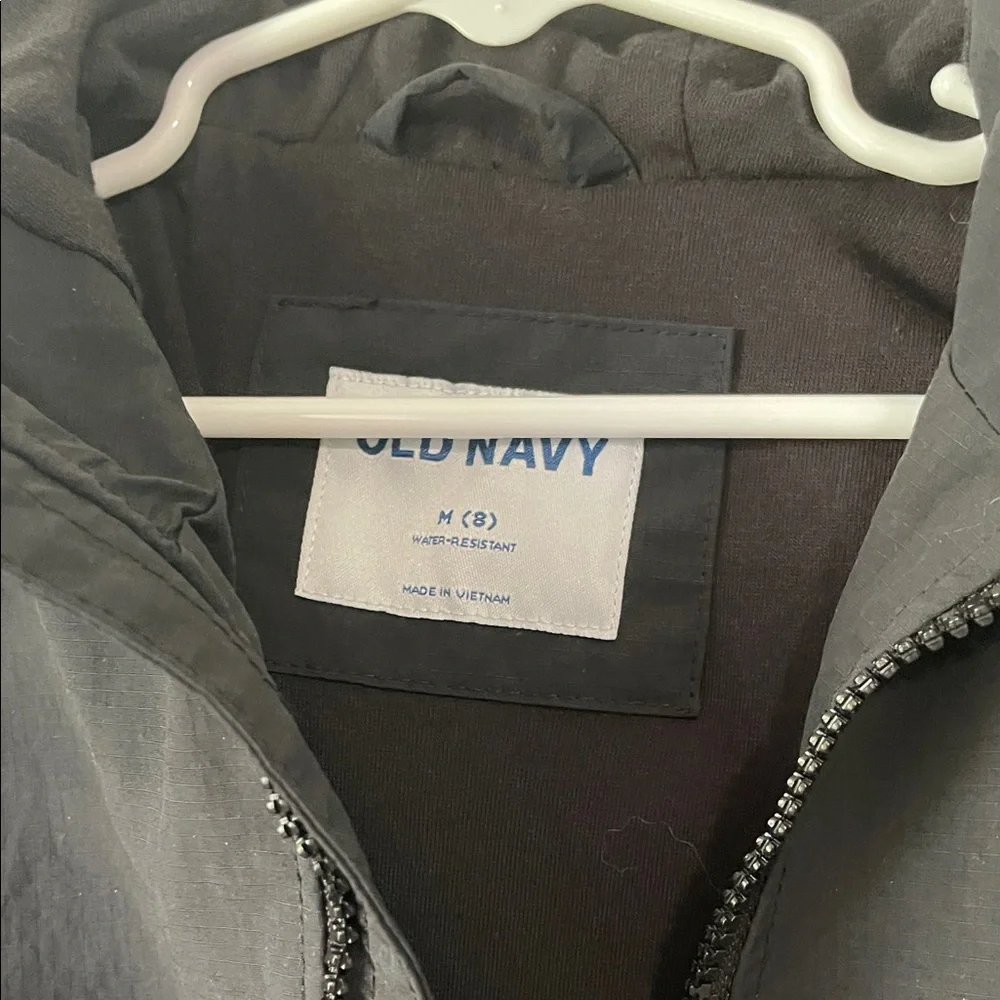 Old Navy Black Hooded Rain Jacket for Kids